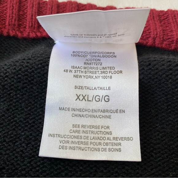 Game of Thrones The Iron Anniversary long sleeve sweater size XXL 100% cotton - Picture 4 of 10
